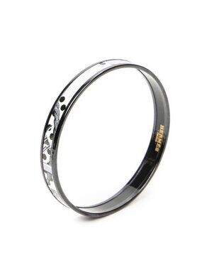Hermes Enamel Bangle Black White Clic Clac ? Pois Motif Bracelet